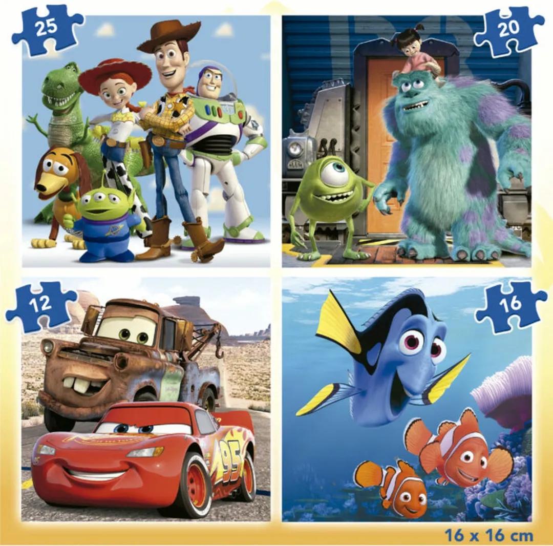 Disney Pixar Progressief Puzzel Educa 12-16-20-25 Stuks Multicolor