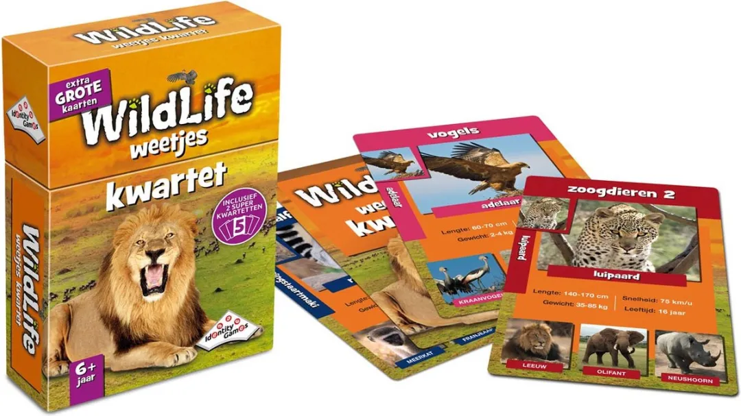 Identity Games Wildlife weetjes Kwartet - Kaartspel