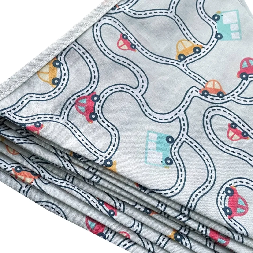 BINK Bedding Stoffen Slinger Traffic Grey - 5m - 9 Vlaggetjes