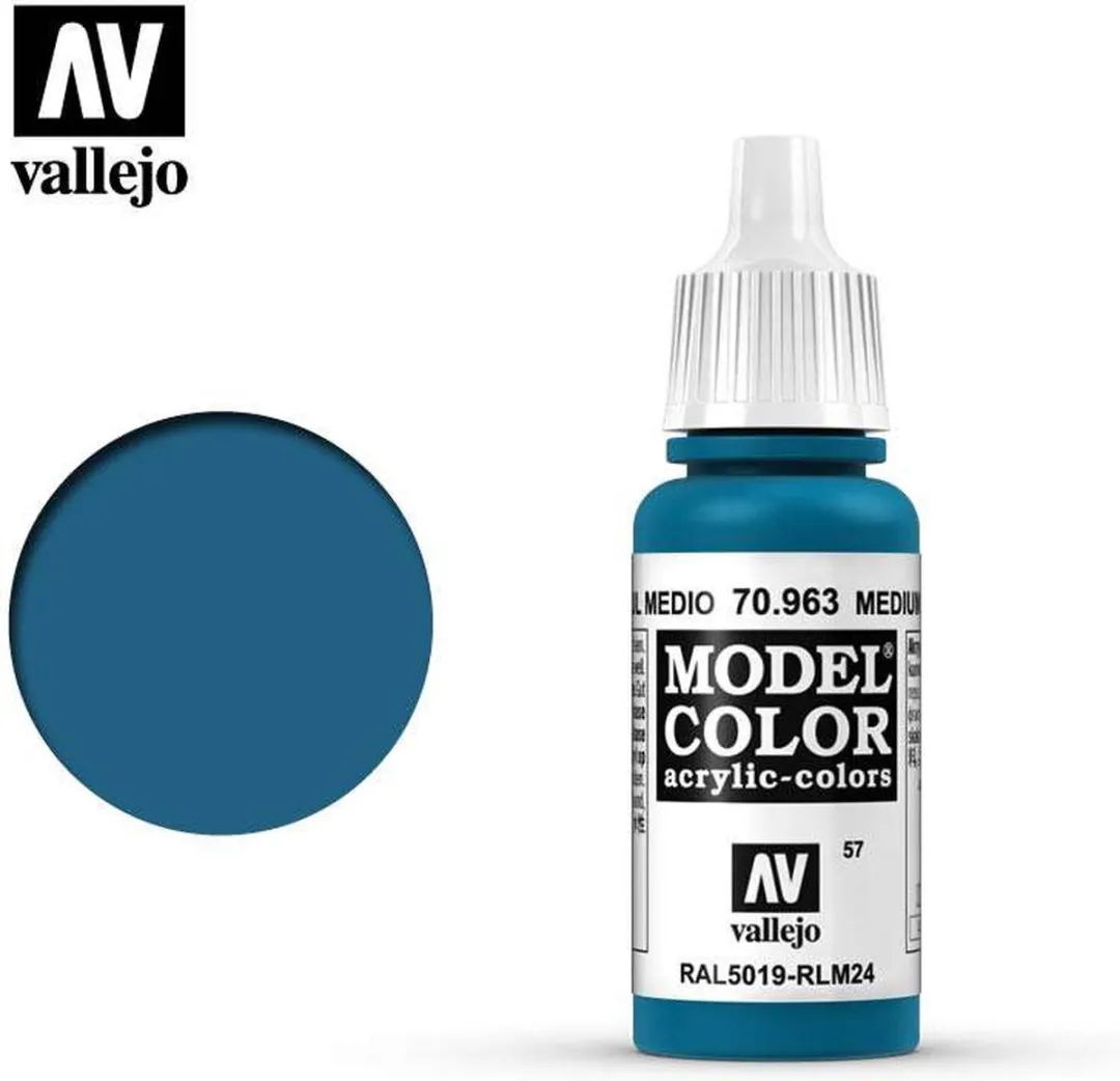 Vallejo Model Color Medium Blue Acrylverf 17ml