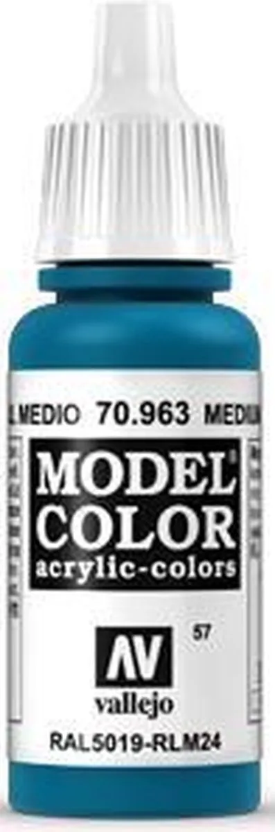 Vallejo Model Color Medium Blue Acrylverf 17ml