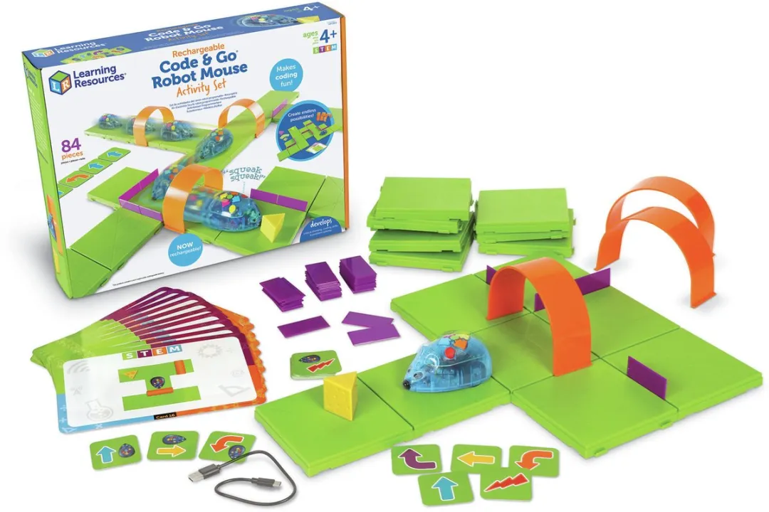 Learning Resources Code & Go Robotmuis Activiteitenset 4+