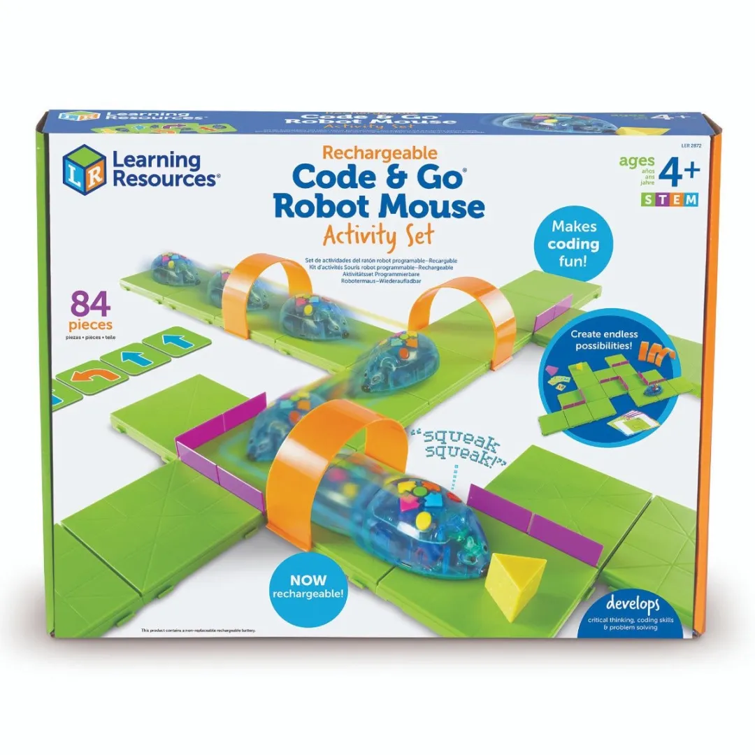 Learning Resources Code & Go Robotmuis Activiteitenset 4+