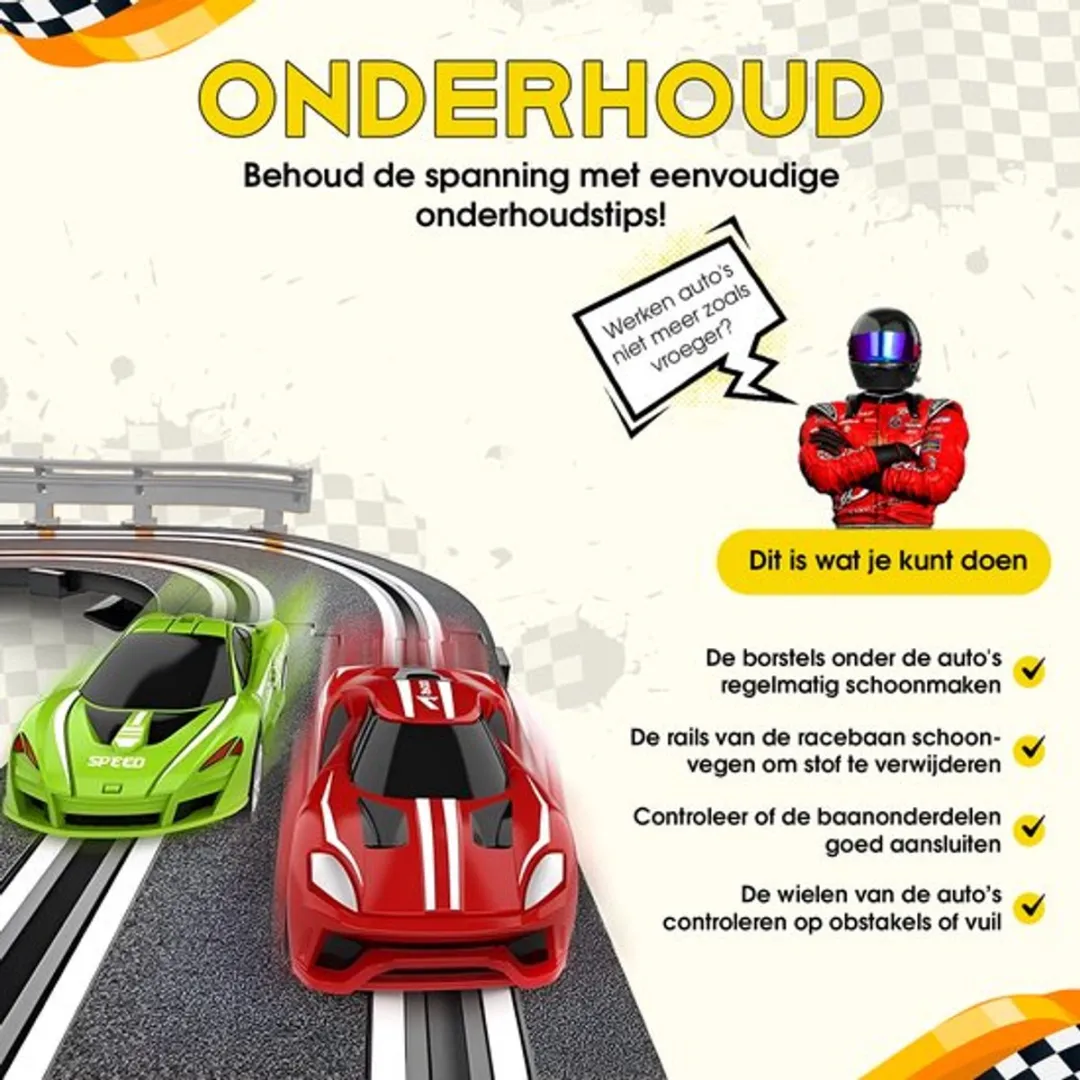 CosmoToys Elektrische Racebaan Uitbreidingsset 12 Stuks