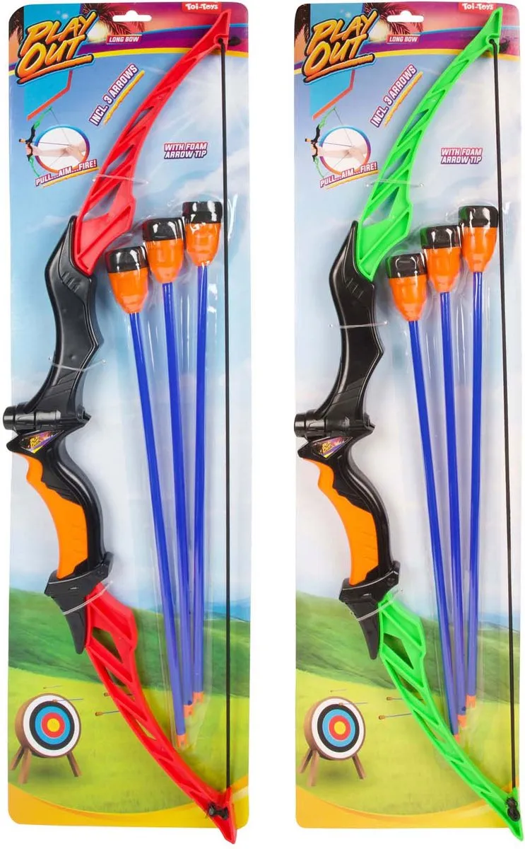 Toi-Toys Play Out Pijl- en Boog Set 3 Pijlen - Multi