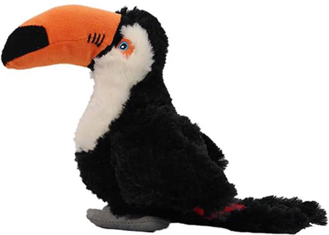 PIA Soft Toys Toekan Knuffel - 20 cm - Zwart