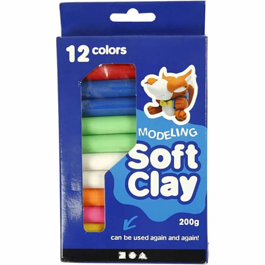 Creativ Company Soft Clay Set 12 Stuks