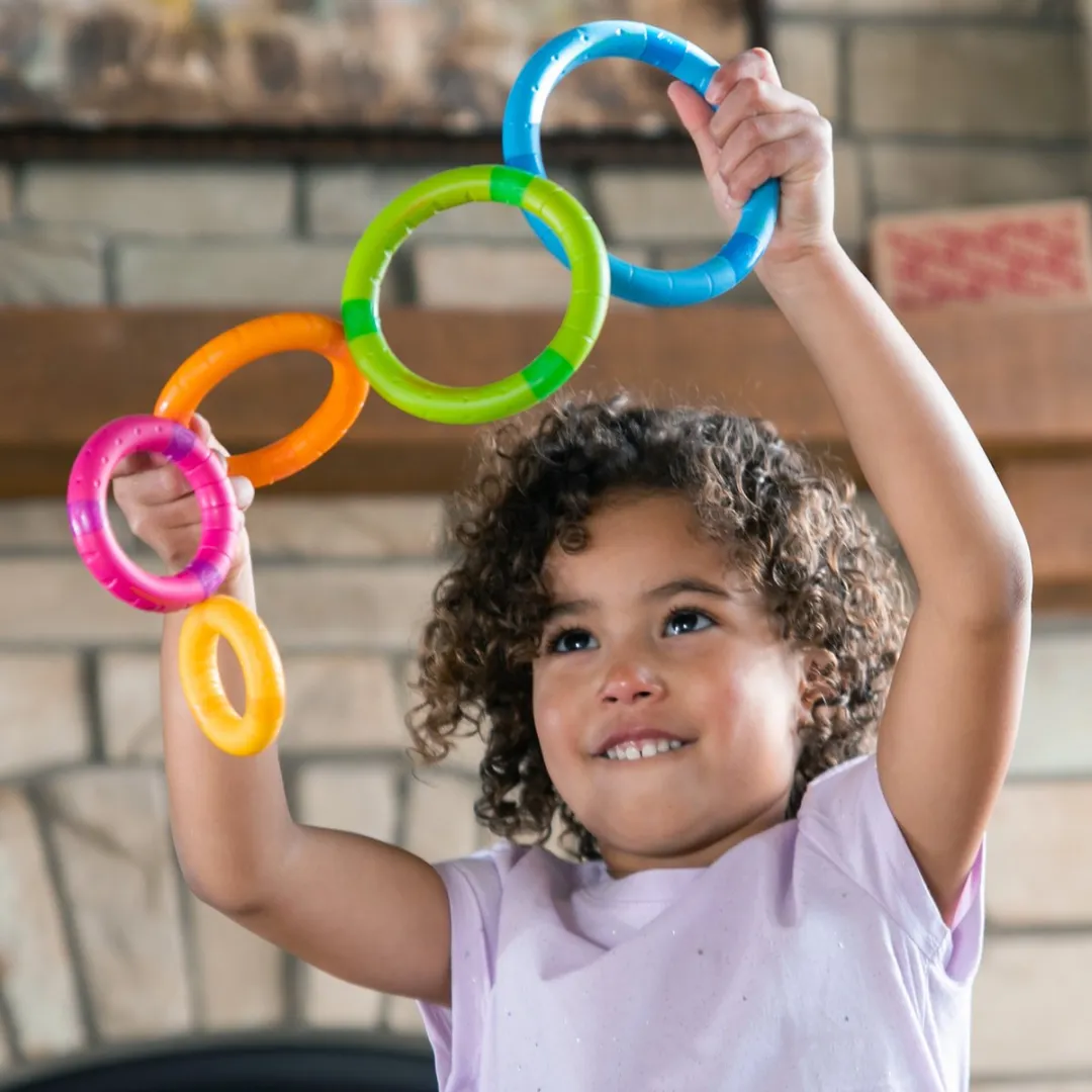 Fat Brain Toys Tinkerringen Stapelspeelgoed - Multicolor