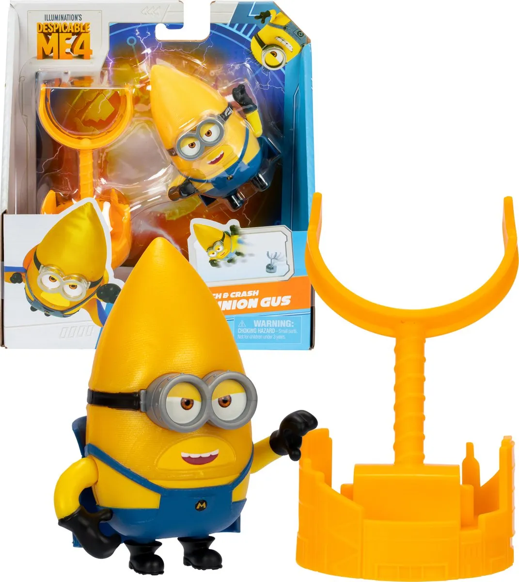 Moose Toys Despicable Me 4 Launch & Crash Mega Minion Gus Actiefiguur