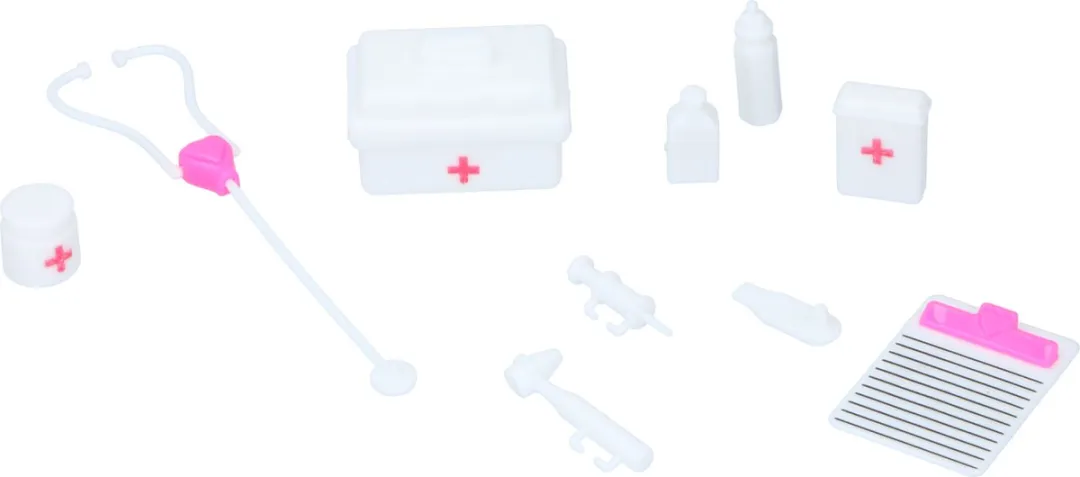 Eddy Toys Pop Dokter Set 29cm - Paars/Wit/Rozes