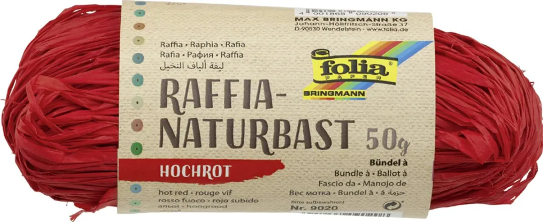Folia Raffia Roze - 10 Stuks