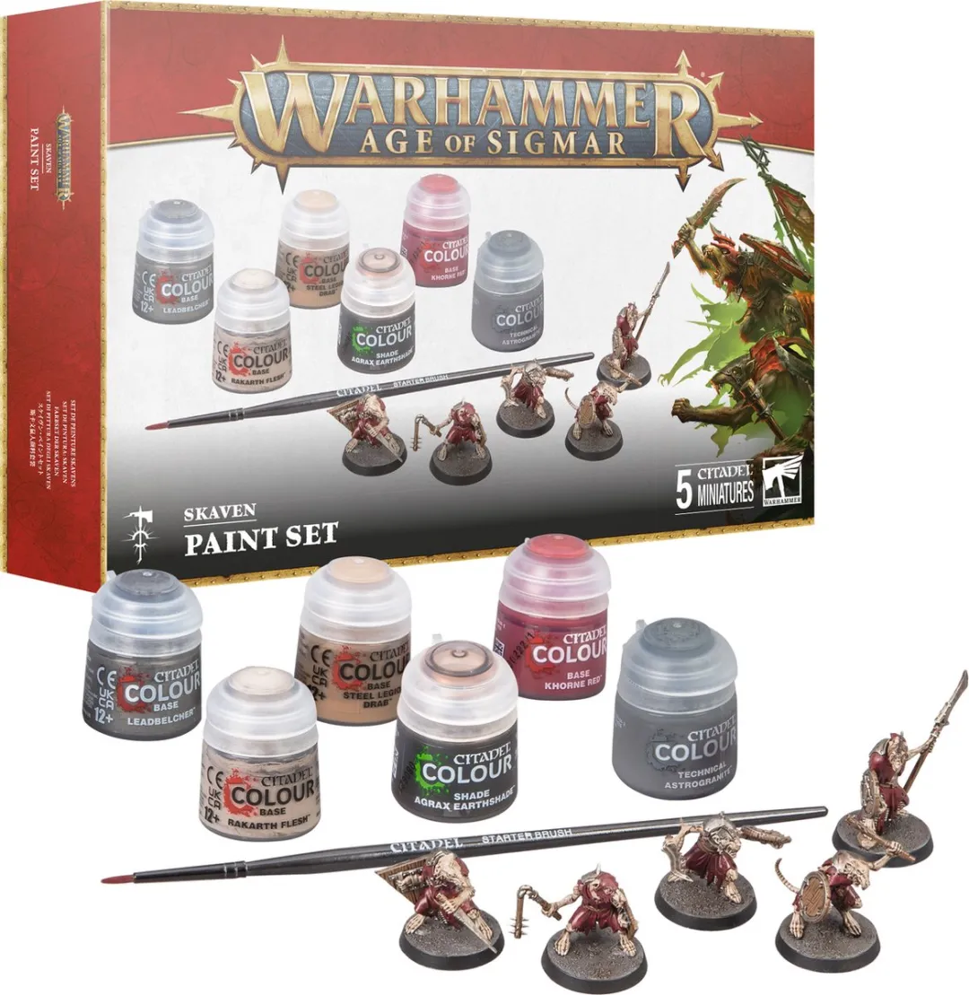 Games Workshop Warhammer Age of Sigmar Skaven Paint Set 60-09