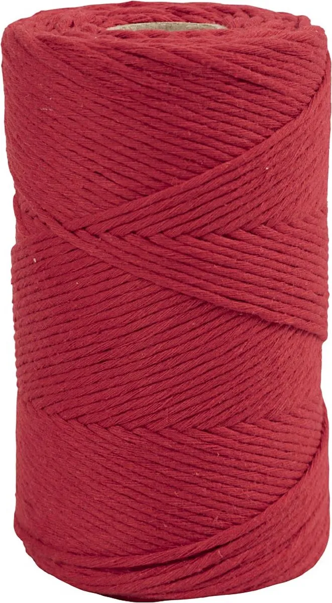 Creativ Company Macramékoord 2mm - 198m - Rood
