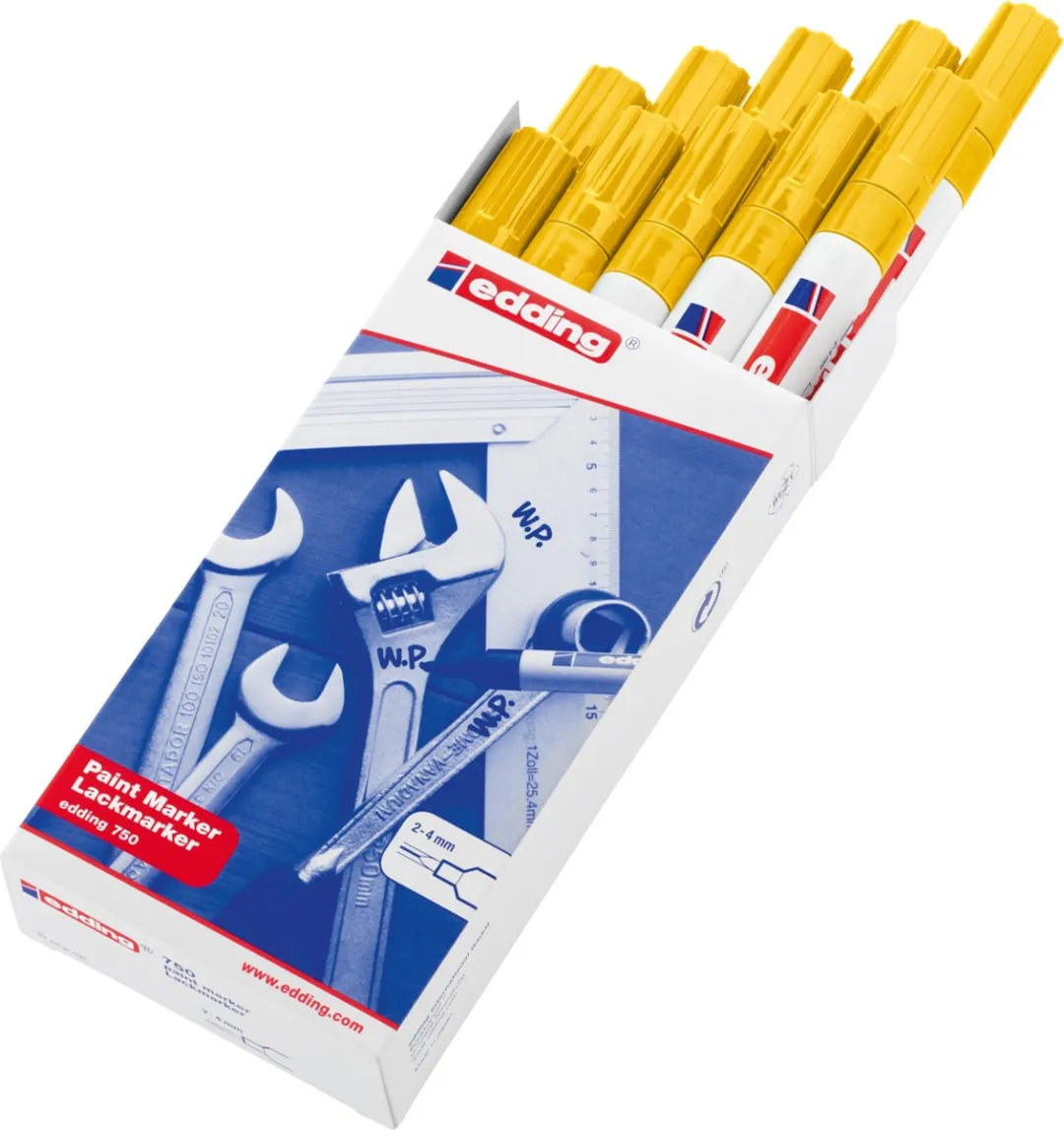edding 750 Lakmarker Geel Ronde Punt