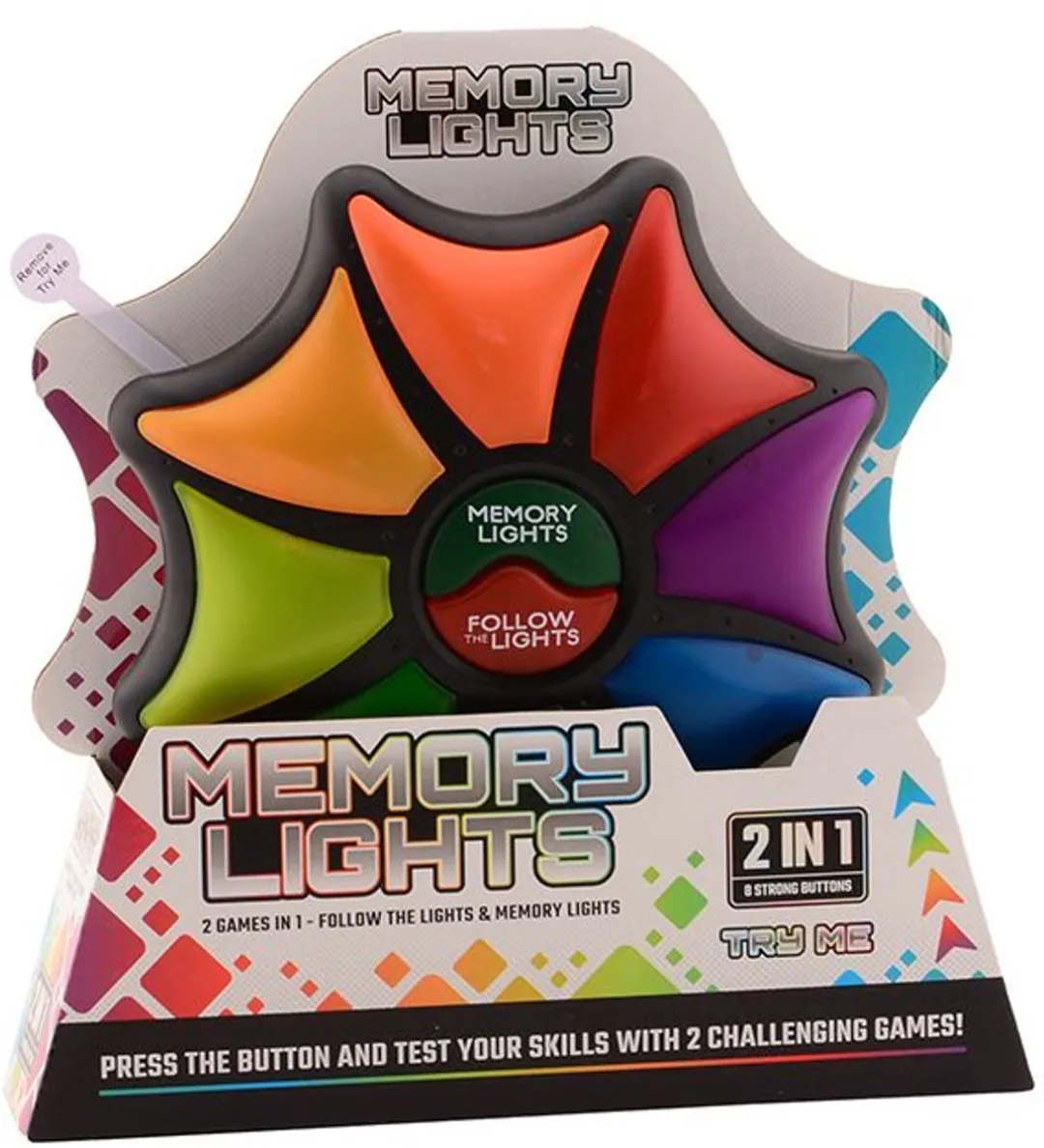 Johntoy Memory & Follow Me Spel - Multicolor