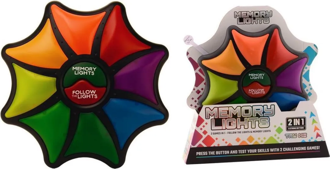 Johntoy Memory & Follow Me Spel - Multicolor
