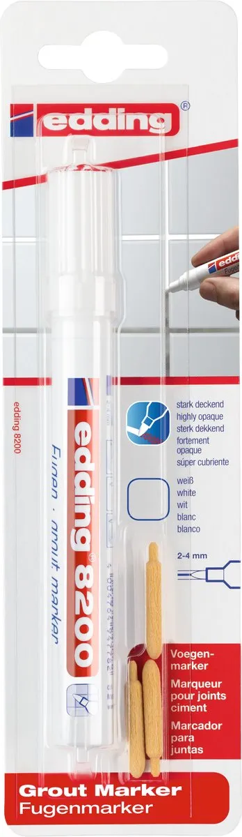 edding 8200 Voegenstift Wit 2-4mm