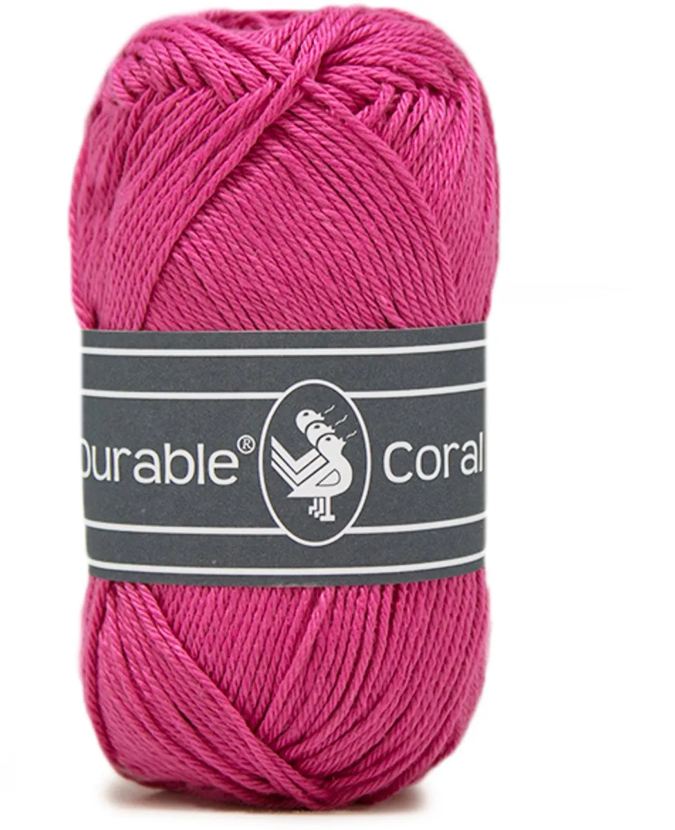 Durable Coral 241 Magenta Gemerceriseerd Katoen Garen