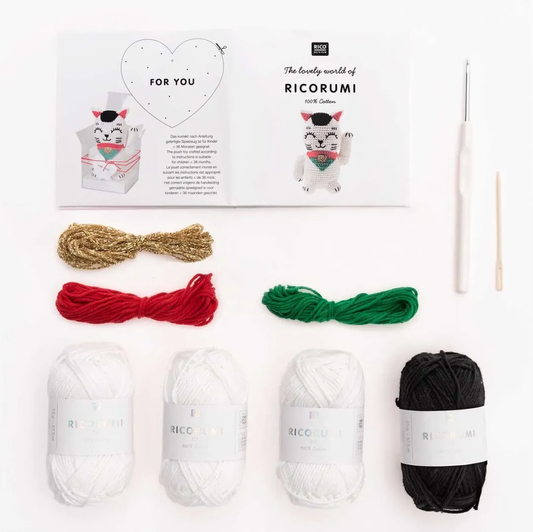 Rico Design Lucky Cat Ricorumi Haakpakket - 10 Stuks