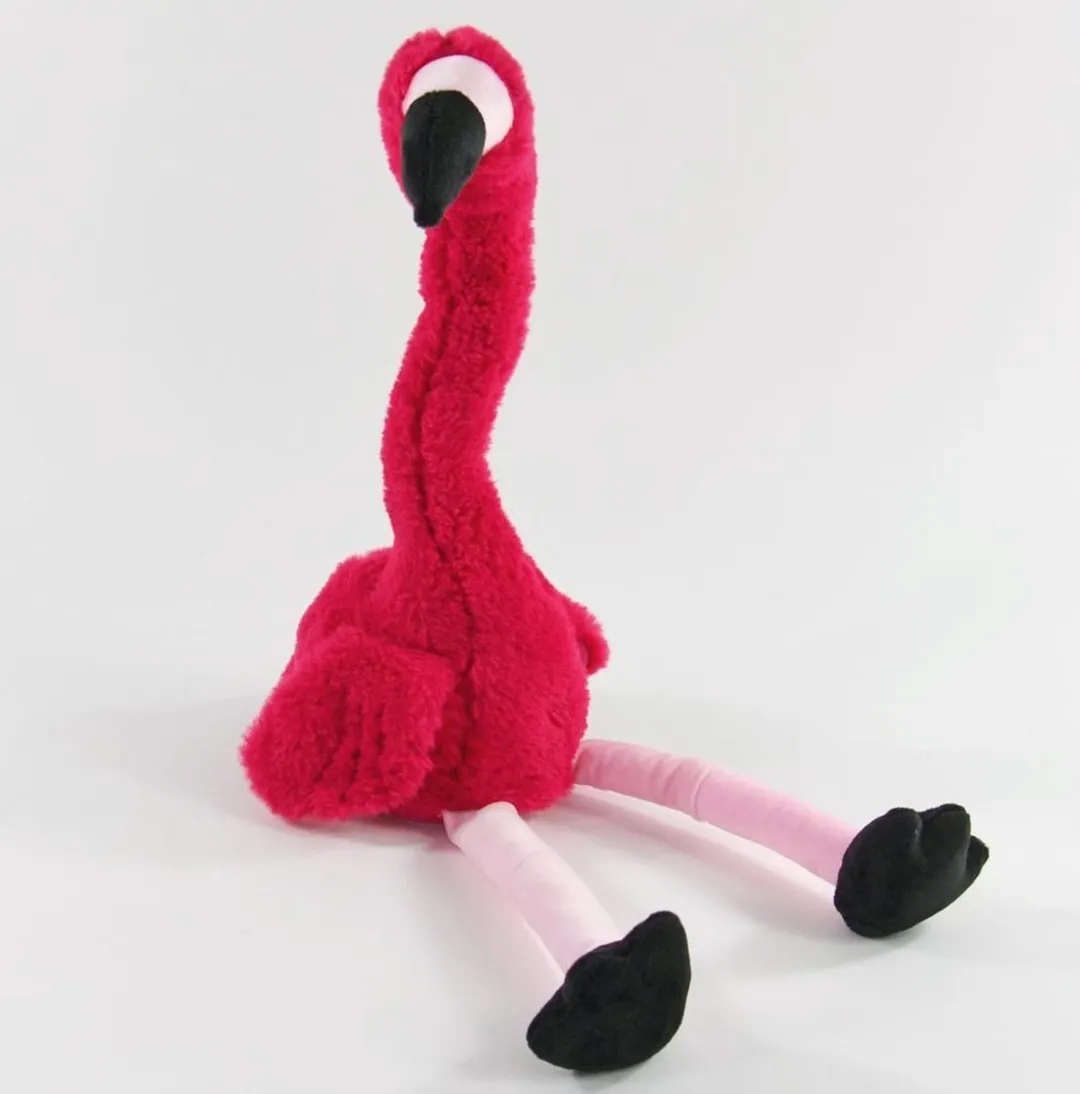 Bellus Toys Dansende Flamingo Knuffel 34,5cm - Roze