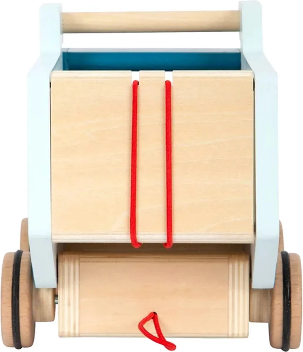 Small Foot Houten Trekfiguur Kiepvrachtwagen - Multicolor