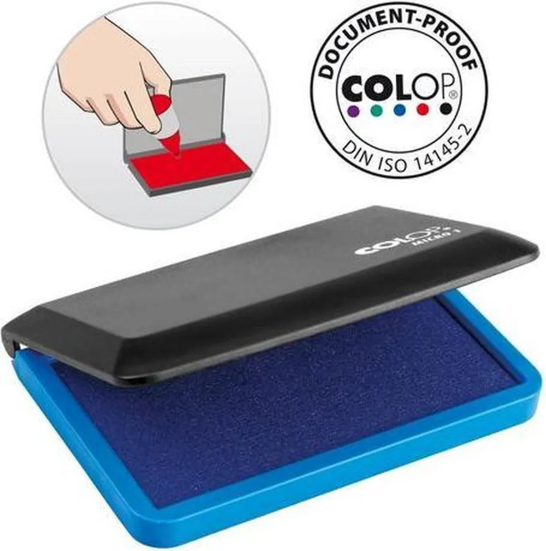 Colop Stempelkussen Micro 5x9cm - Blauw