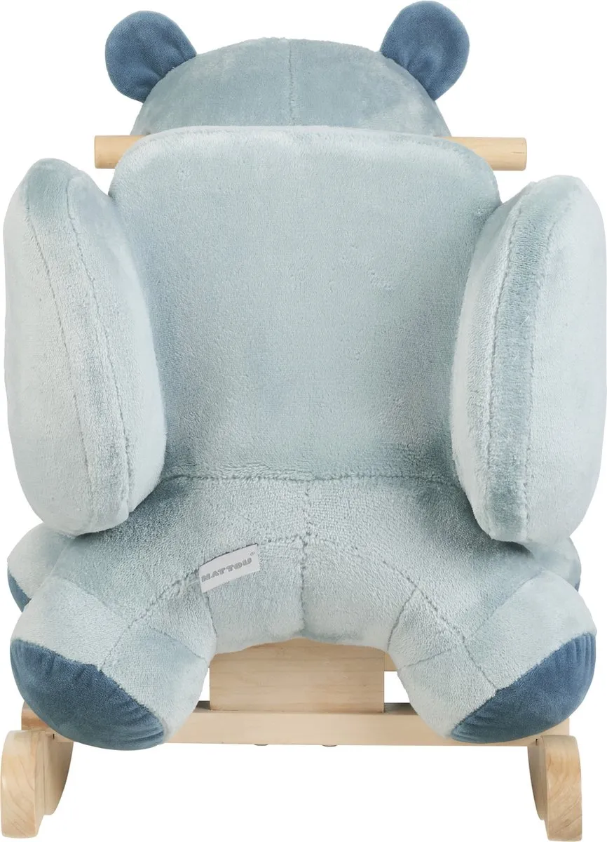 Nattou Felix Schommelpaard 59x45cm - Dusty Blauw