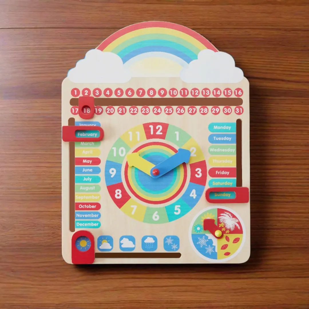Teamson Kids Houten Kalender 'Alles over Vandaag' - Meerkleurig