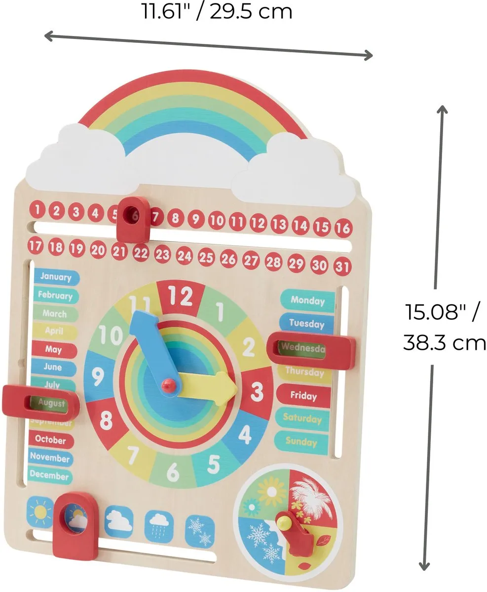Teamson Kids Houten Kalender 'Alles over Vandaag' - Meerkleurig