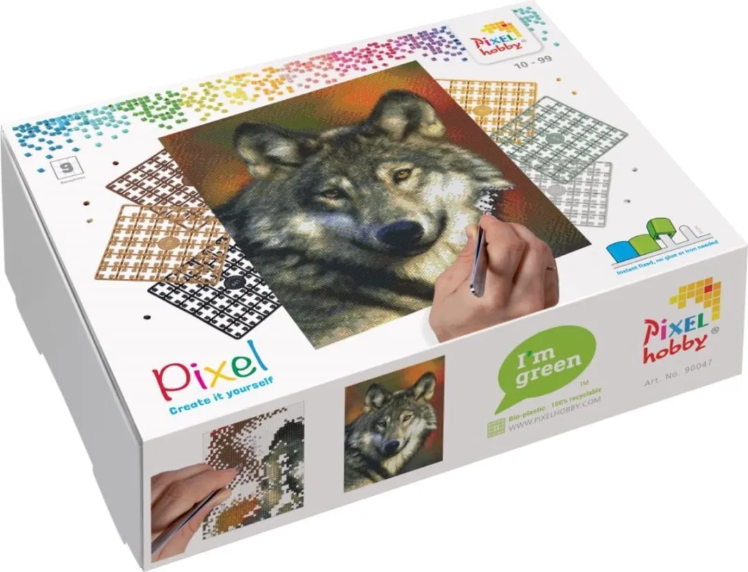 Pixelhobby Geschenkverpakking Wolf 90047 - 3 Stuks - Multicolor