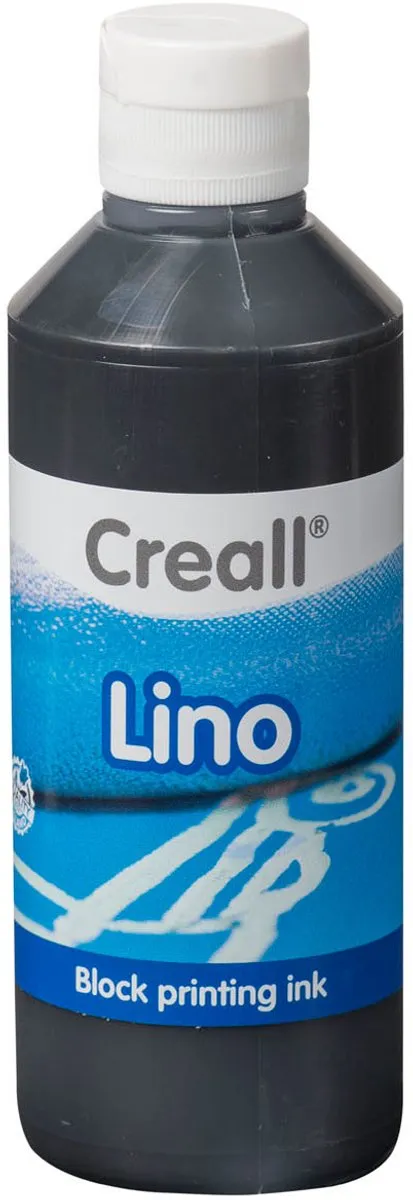 Creall Lino Blockprintverf 250ml - Zwart