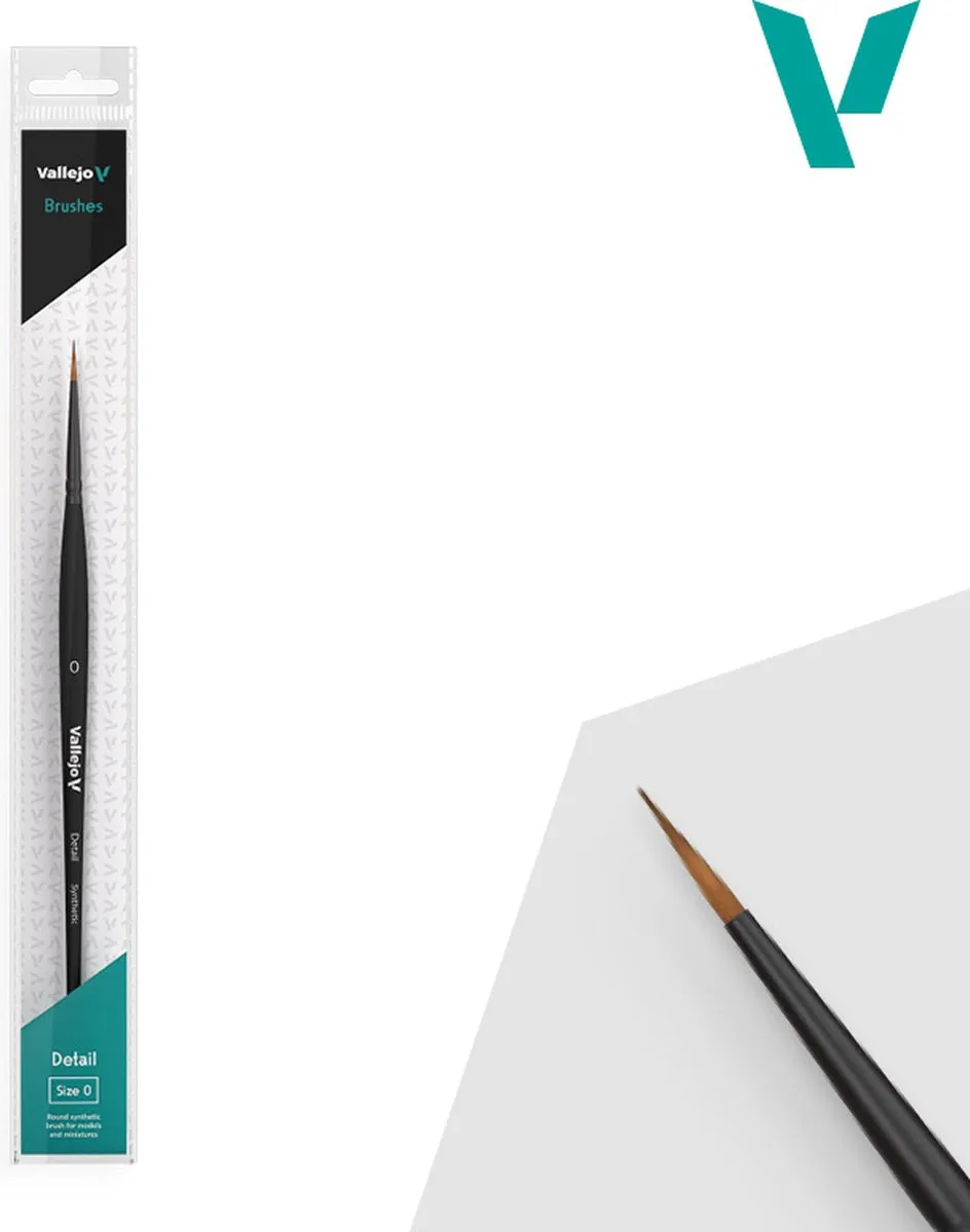 Vallejo Hobbypenseel VALB02000 Ronde Synthetisch Nr 0