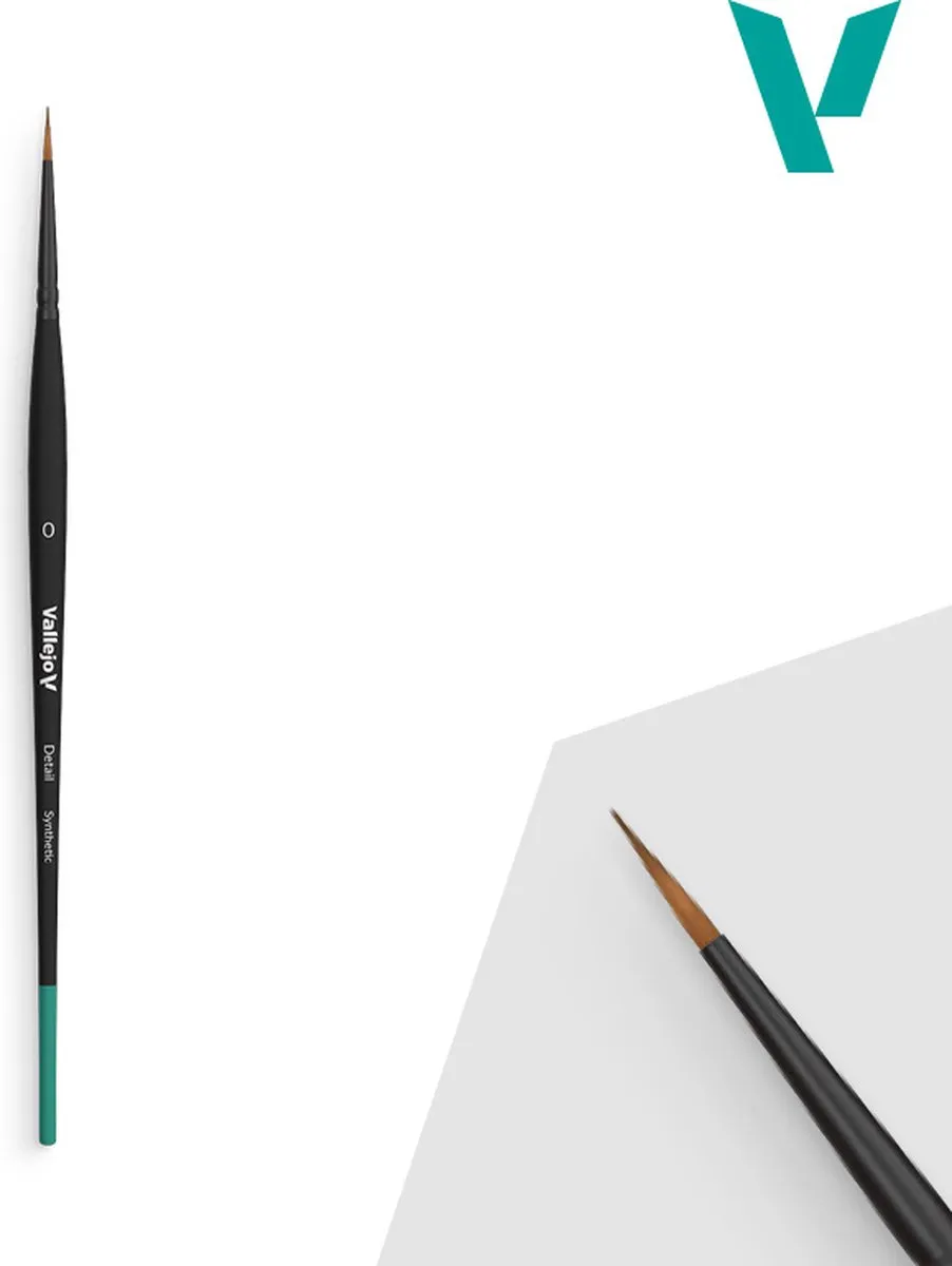 Vallejo Hobbypenseel VALB02000 Ronde Synthetisch Nr 0