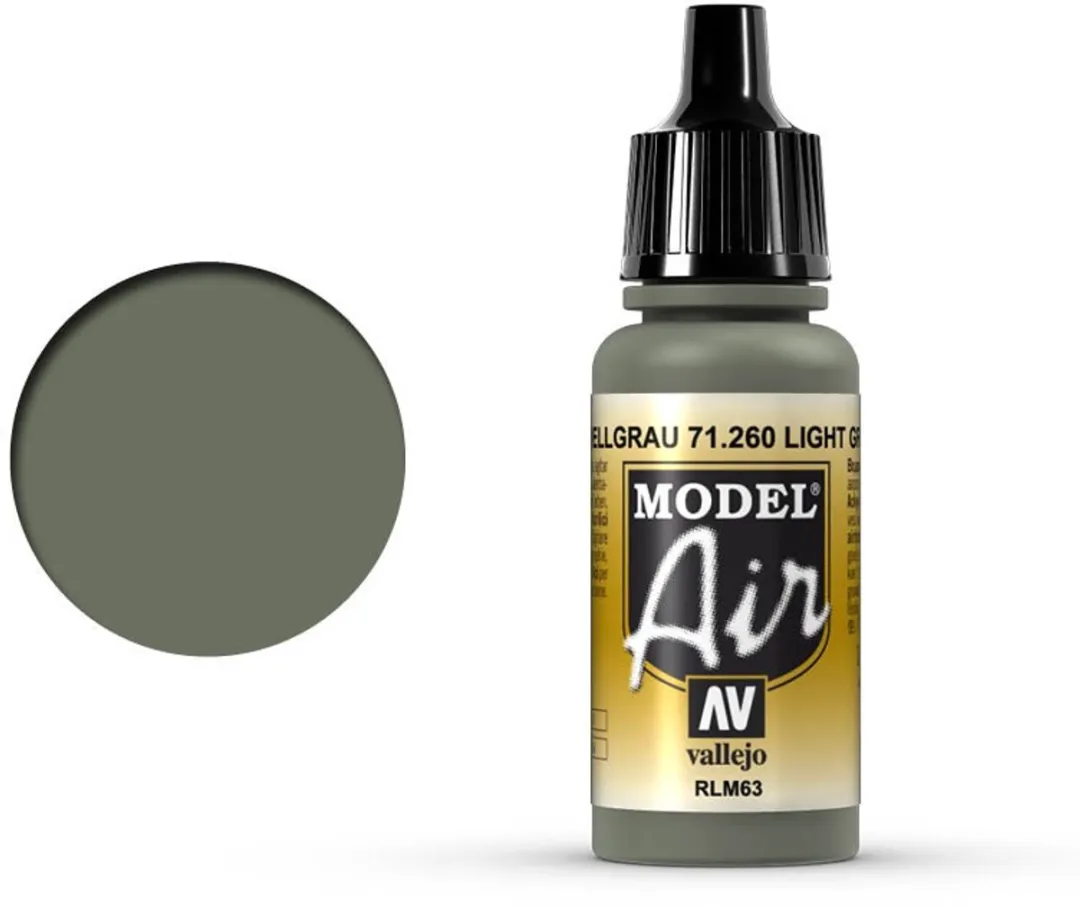 Vallejo Model Air Light Grey RLM63 Acrylverf 17ml