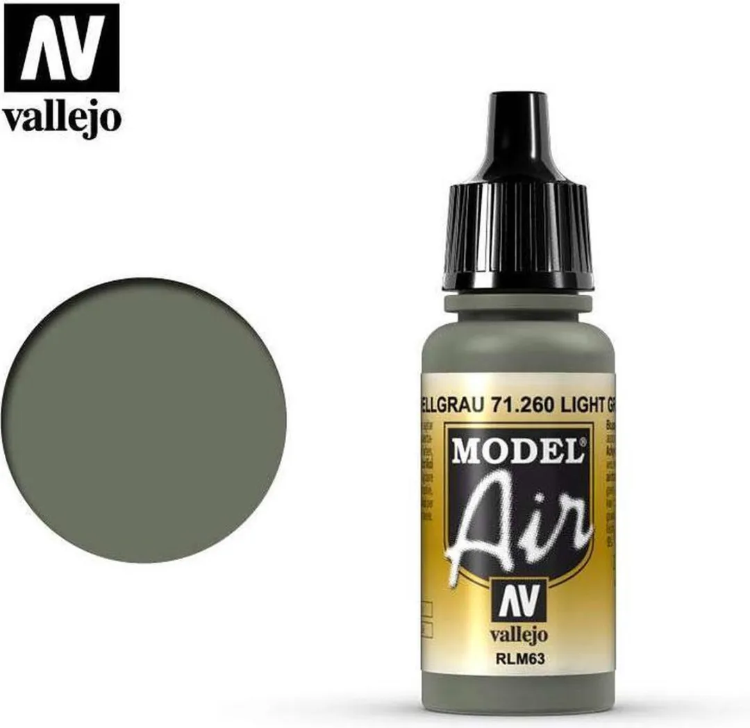 Vallejo Model Air Light Grey RLM63 Acrylverf 17ml
