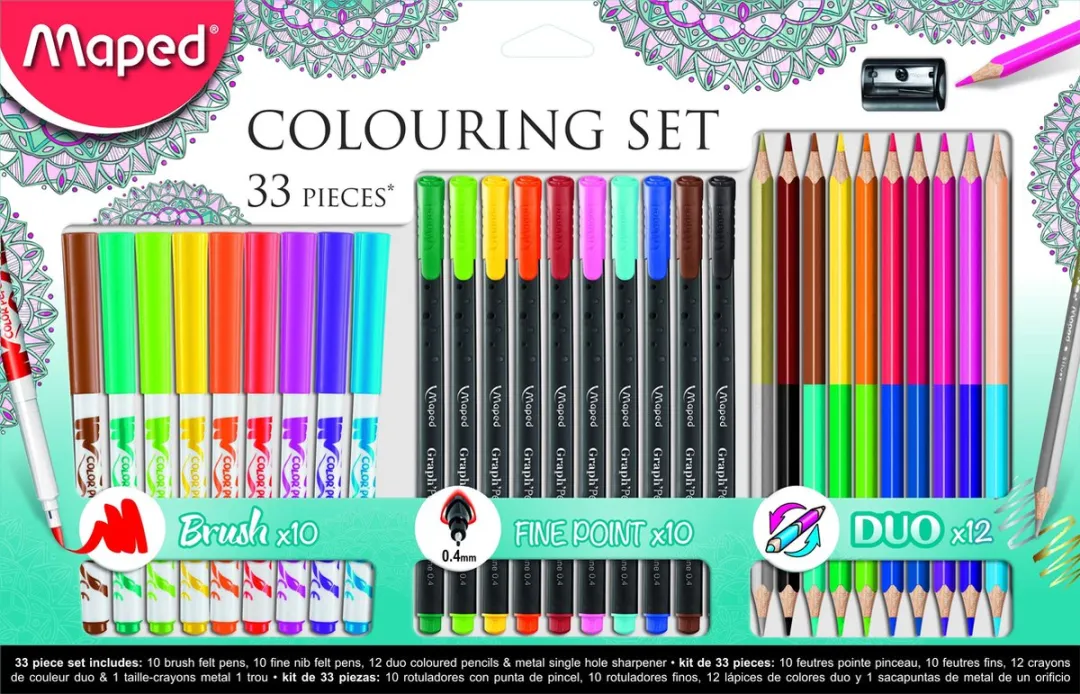 Maped Office Kleurset Brush Graph'Peps Duo