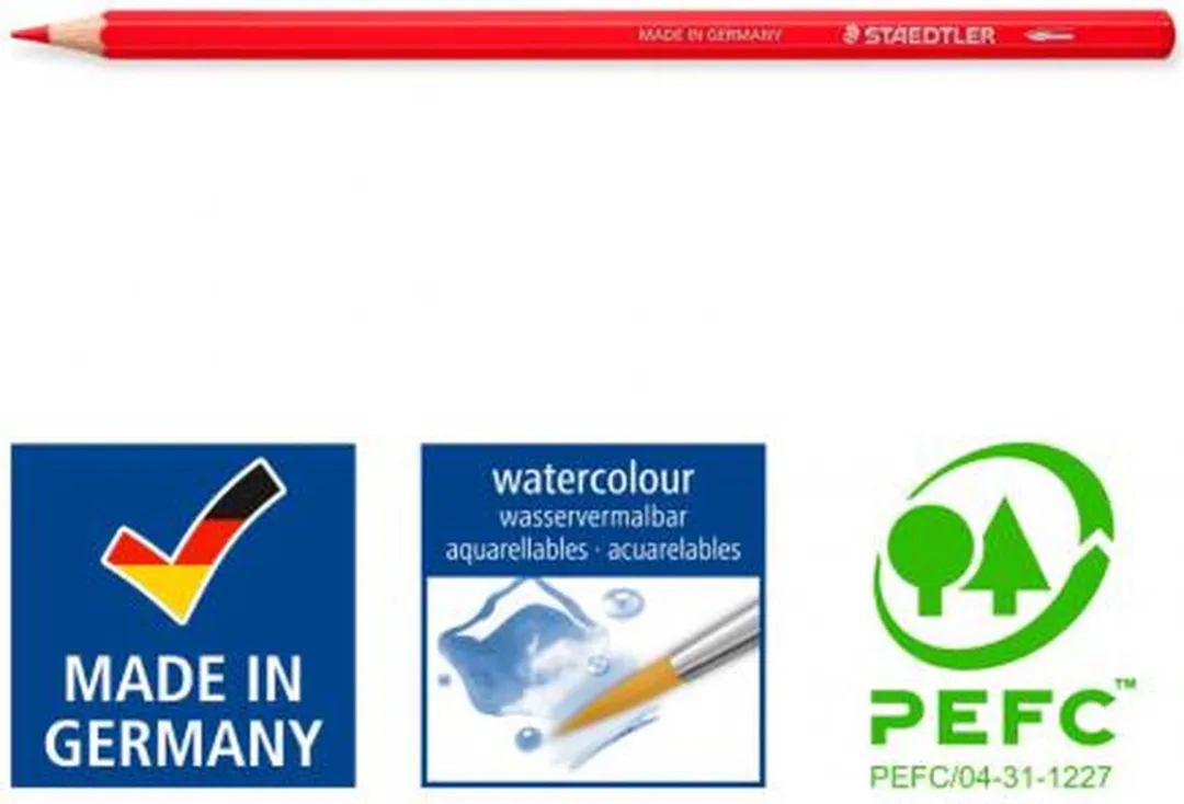 STAEDTLER Aquarel Potloden 12-delig - Metaal Etui
