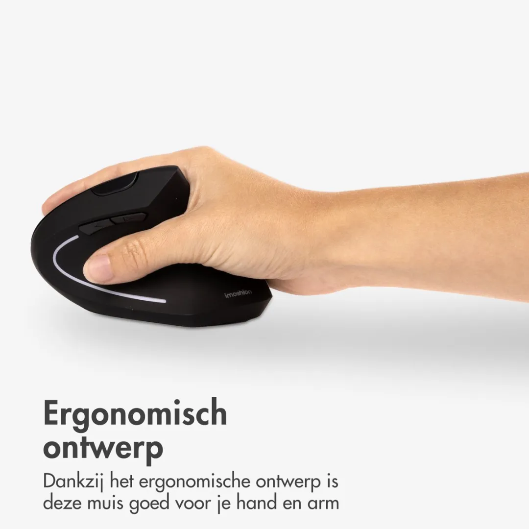 Imoshion SH00075759 Draadloze Verticale Muis - Zwart
