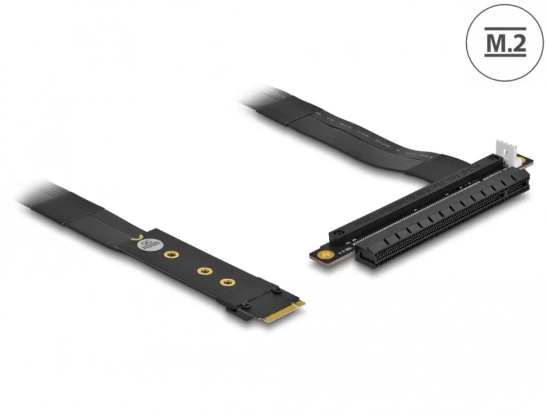 Delock M.2 Key M naar PCIe x16 NVMe Adapter - 20cm kabel