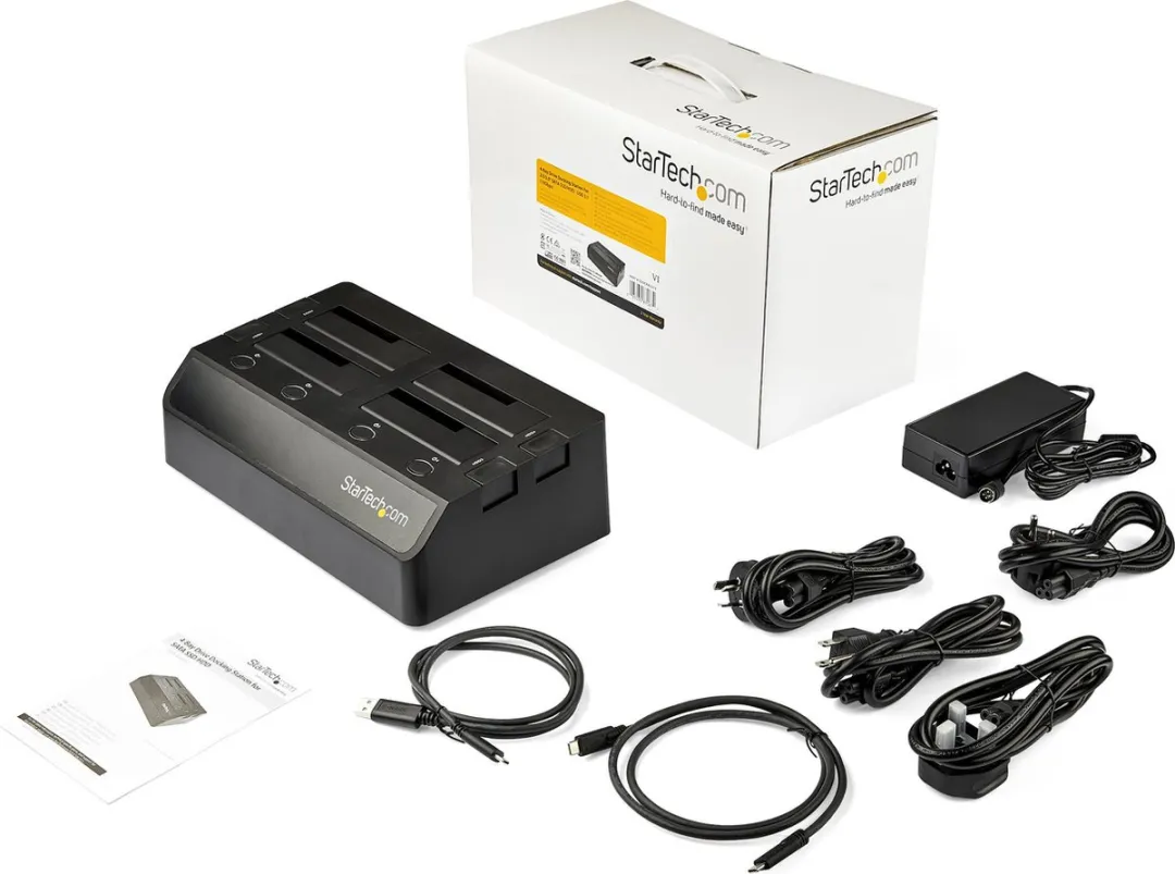 Startech SDOCK4U313 USB Hub - 3 Poorten - Zwart