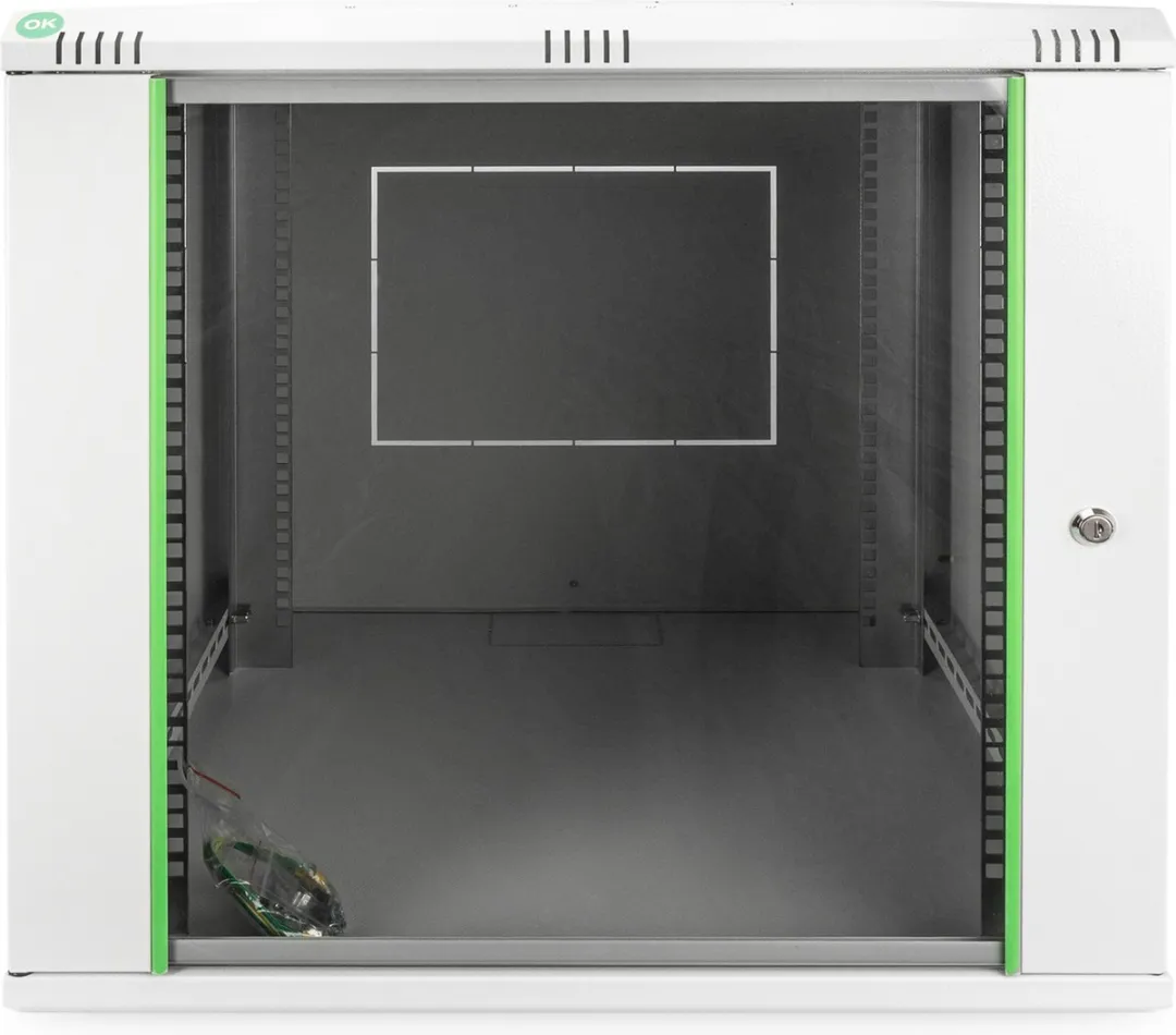 Digitus DN-19 12U-6/6-EC Wandkast 12 HE - 600x638x600mm Grijs-wit