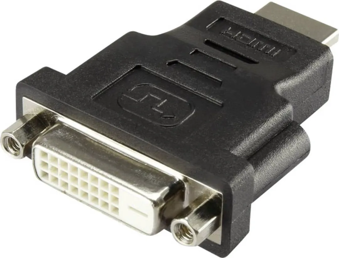 Renkforce RF-4212231 HDMI naar DVI Adapter - Zwart