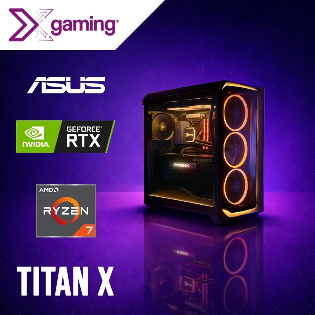 Xgaming Titan X Gaming PC - AMD Ryzen 7 9800X3D - Nvidia GeForce RTX 5080 - 4TB NVME SSD - 32GB DDR5