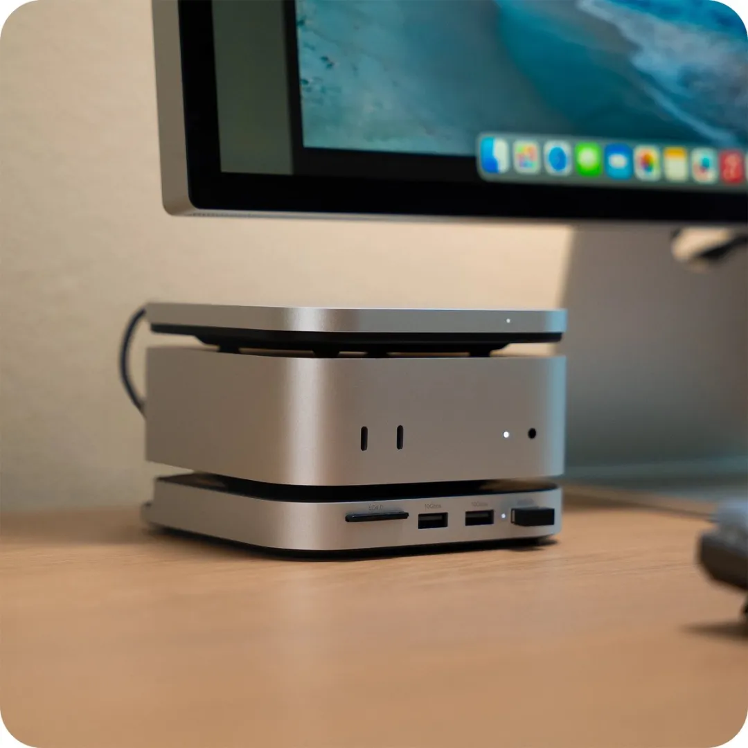 Satechi USB4 Slim NVMe SSD Behuizing ST-EU4SNSS - Grijs - afbeelding 6 van 6
