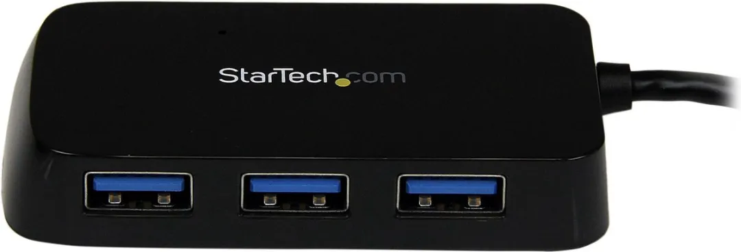 Startech Draagbare 4-poorts SuperSpeed USB 3.0 hub – zwart