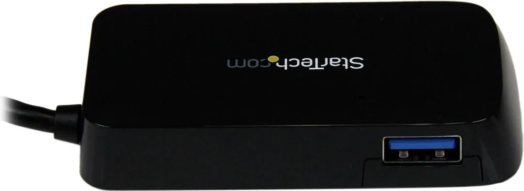 Startech Draagbare 4-poorts SuperSpeed USB 3.0 hub – zwart