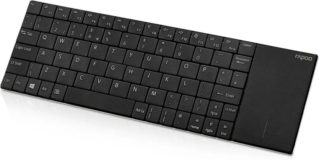 Rapoo E2710 Draadloos Multimedia Toetsenbord - Zwart