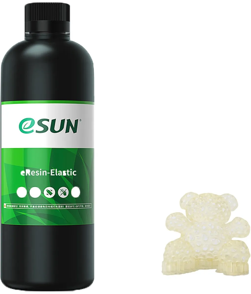 ESUN eResin Elastic Transparant Geel 0.5kg