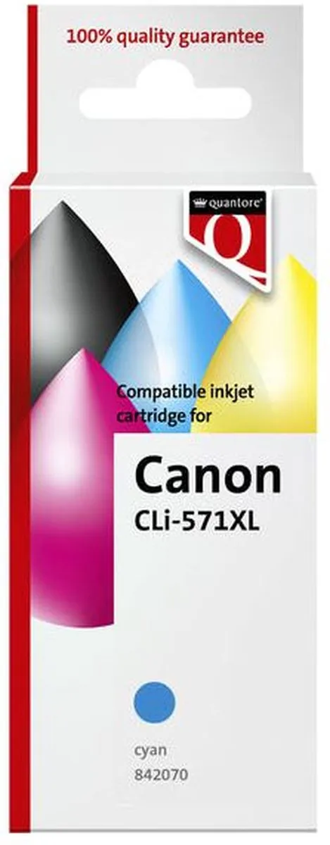 Quantore Canon CLI-571XL Inktcartridge - Cyaan