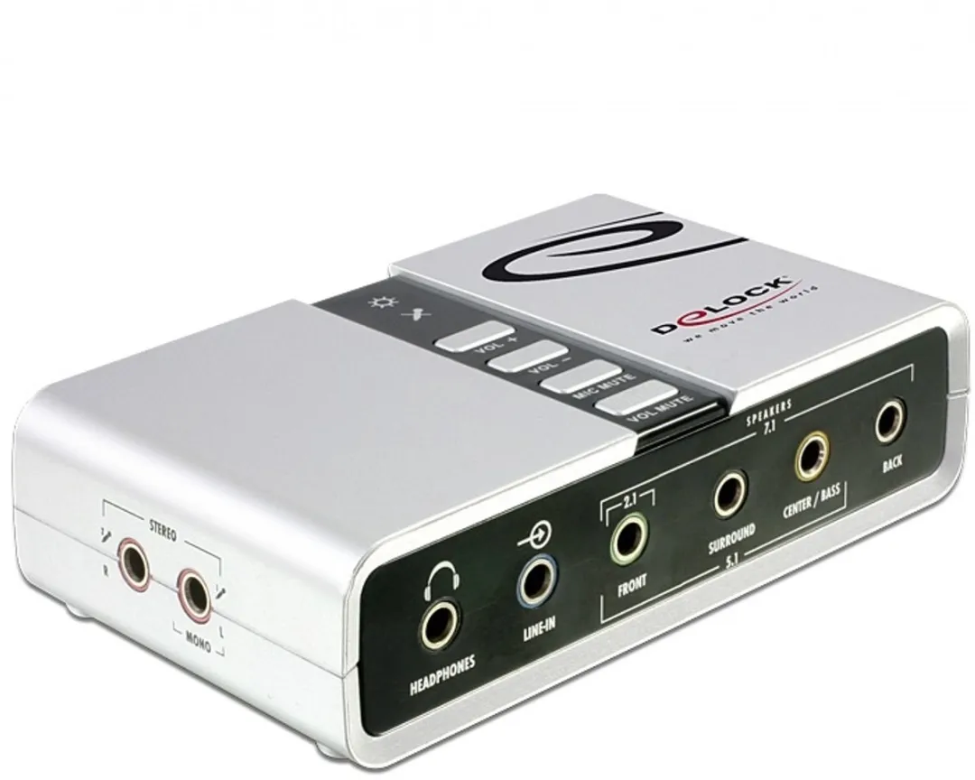 Delock 61803 USB 2.0 Soundbox 7.1 Adapter